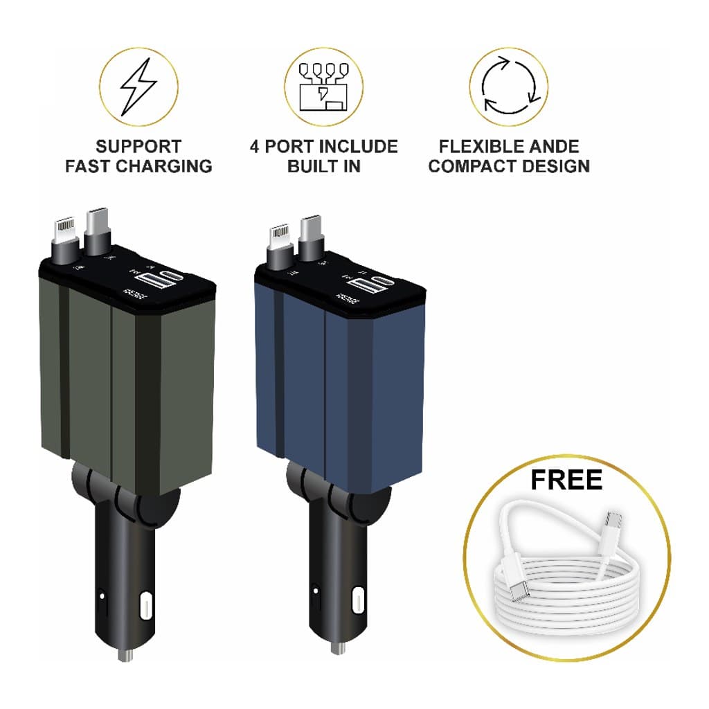 Charger Mobil 4in1 60 W