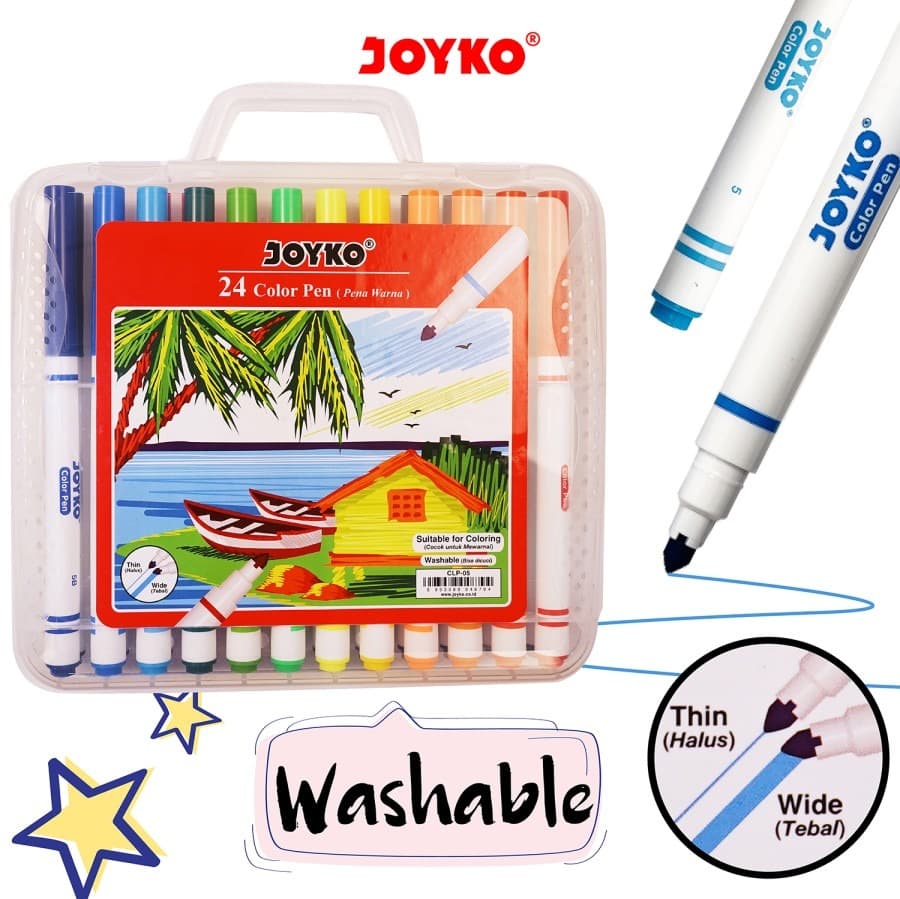 Spidol Warna Joyko CLP-05 24 Warna