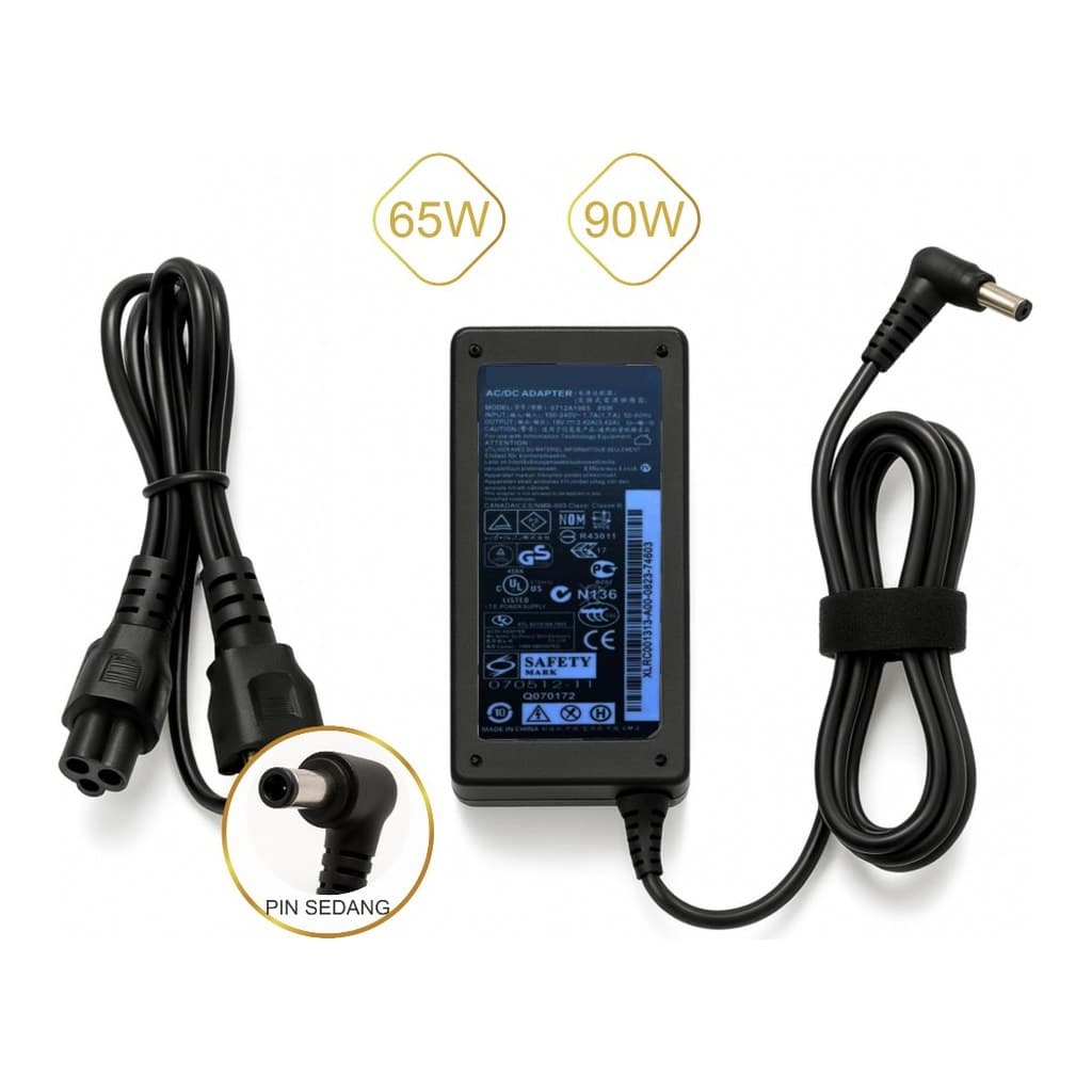 Adaptor Laptop untuk Lenovo 20V Colokan 5,5 x 2,5 mm