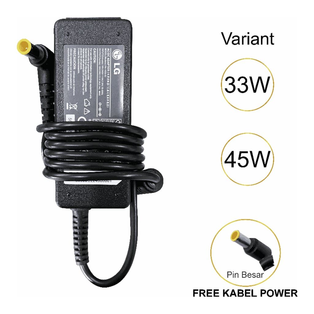 Adaptor Monitor untuk LG 19V Colokan 6,0 x 4,4 mm
