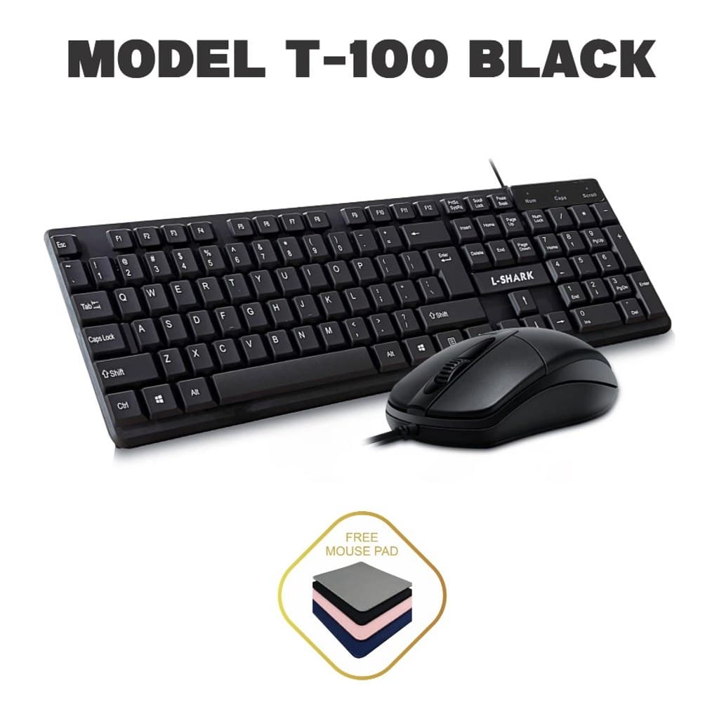 Paket Keyboard dan Mouse T-100