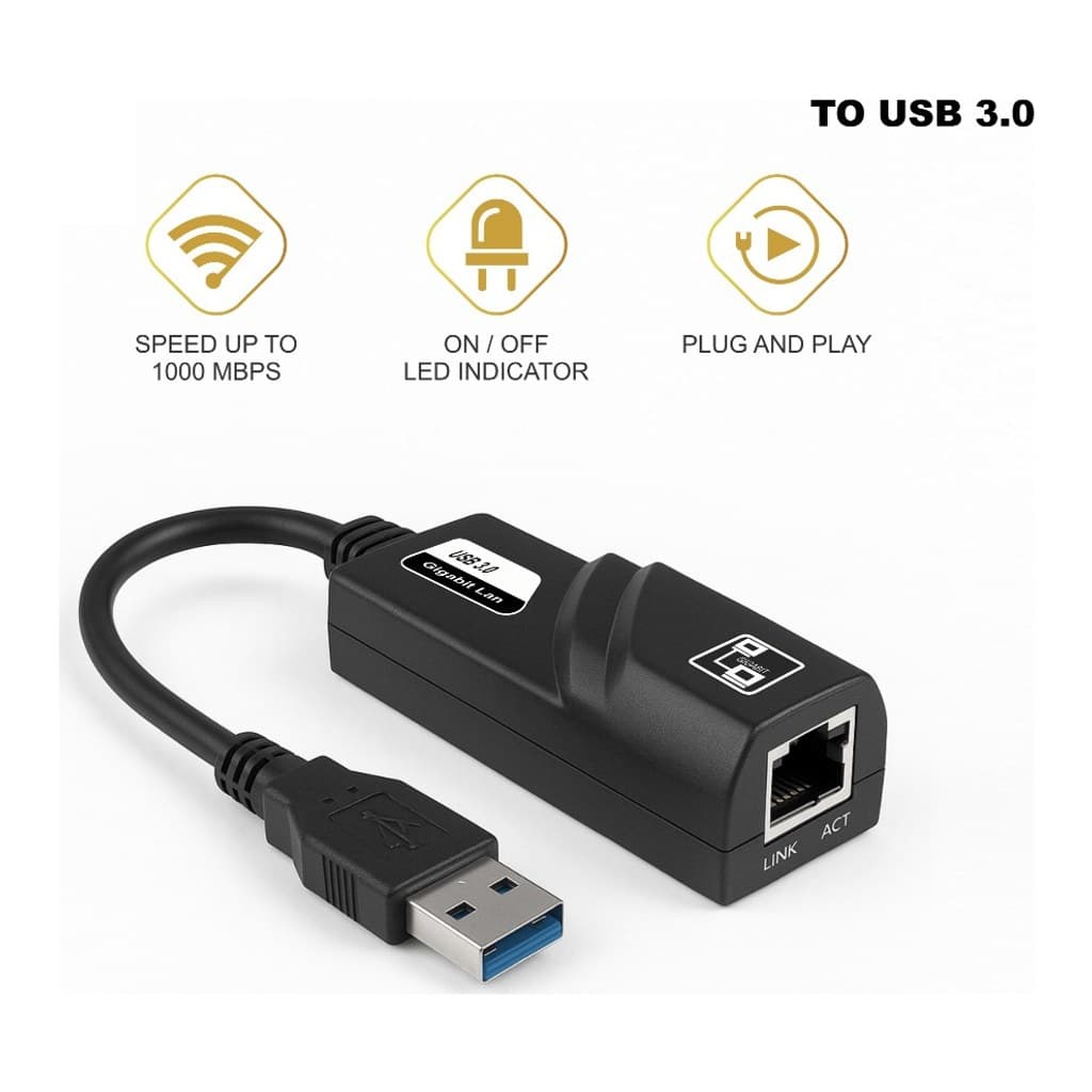 Konverter USB ke LAN RJ45