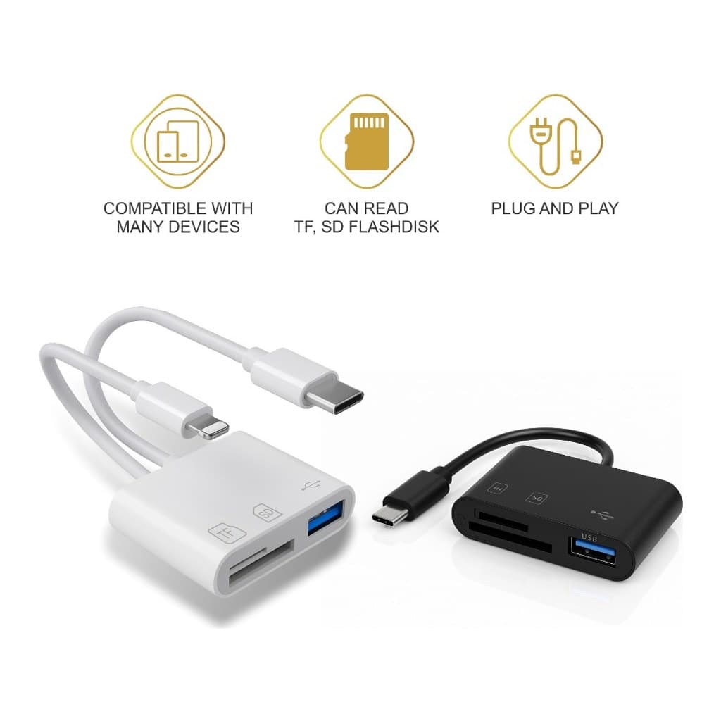 Card Reader Type-C dan Lightning