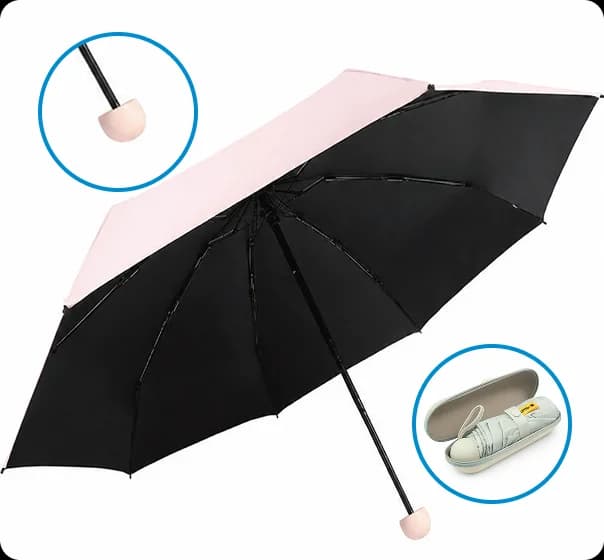 Payung Lipat Manual Kapsul 8 Sisi 100 cm