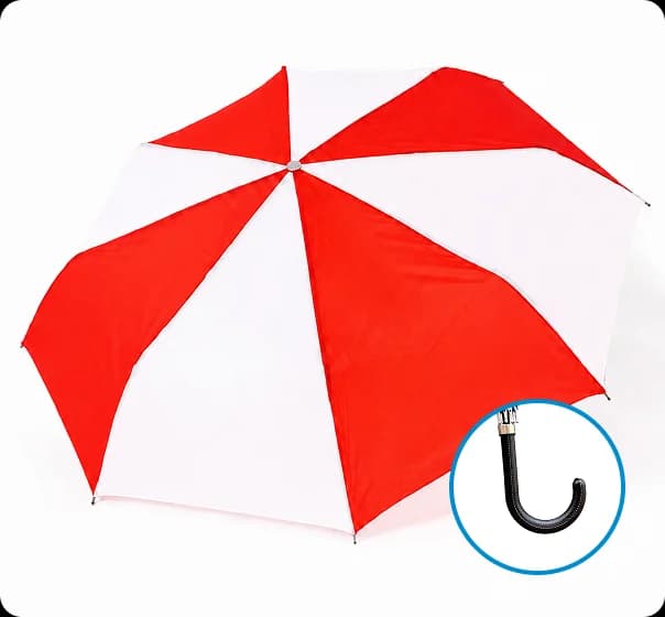 Payung Standar Gagang J 2-Tone Tanpa Sarung 103 cm